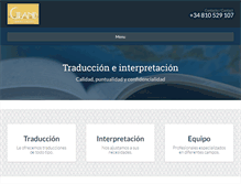 Tablet Screenshot of grandtranslations.com